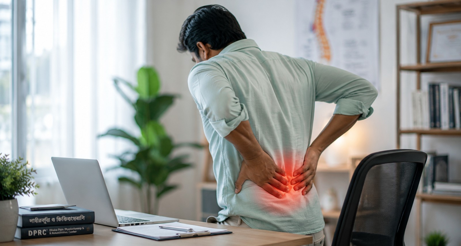 Physiotherapy treatment for back pain at DPRC in Dhaka